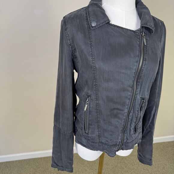 Max Jeans 100% Tencel Zip UP Long Sleeve Jacket US Women's S - Picture 7 of 8